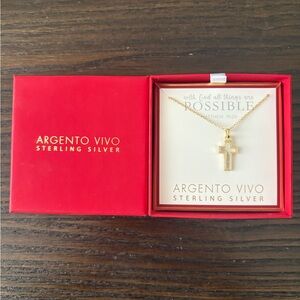 NEW Argento Vivo Cross Necklace